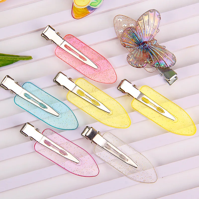 4pcs 6cm Hair Clips No Bend Seamless Hair Clips Side Bangs Barrette Makeup Washing Face Accessories Women Girls Styling Hairpins