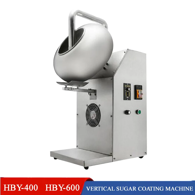 

Multi-functional Almonds Chocolate Coating Machine Peanut Vertical Hot and Cold Air Sugar Coating Pan Machine