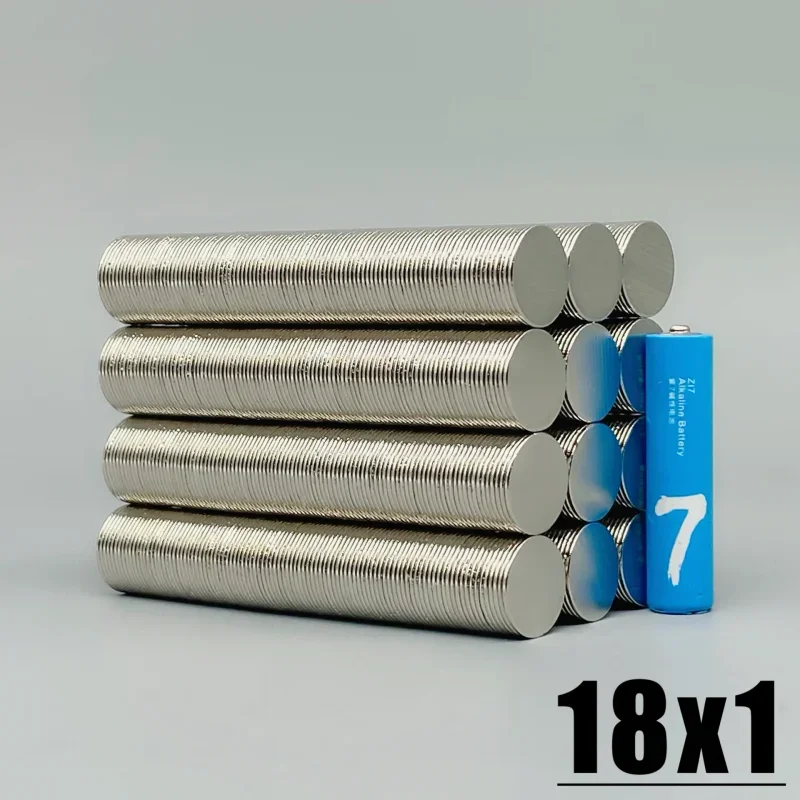 أداة الثلاجة مغناطيس شكل دائري 18x1 مللي متر 10-500 قطعة لحديقة المطبخ مكتب الحرفية Diy بها بنفسك السبورة الثلاجة 18*1 Imane 18 مللي متر * 1 مللي متر