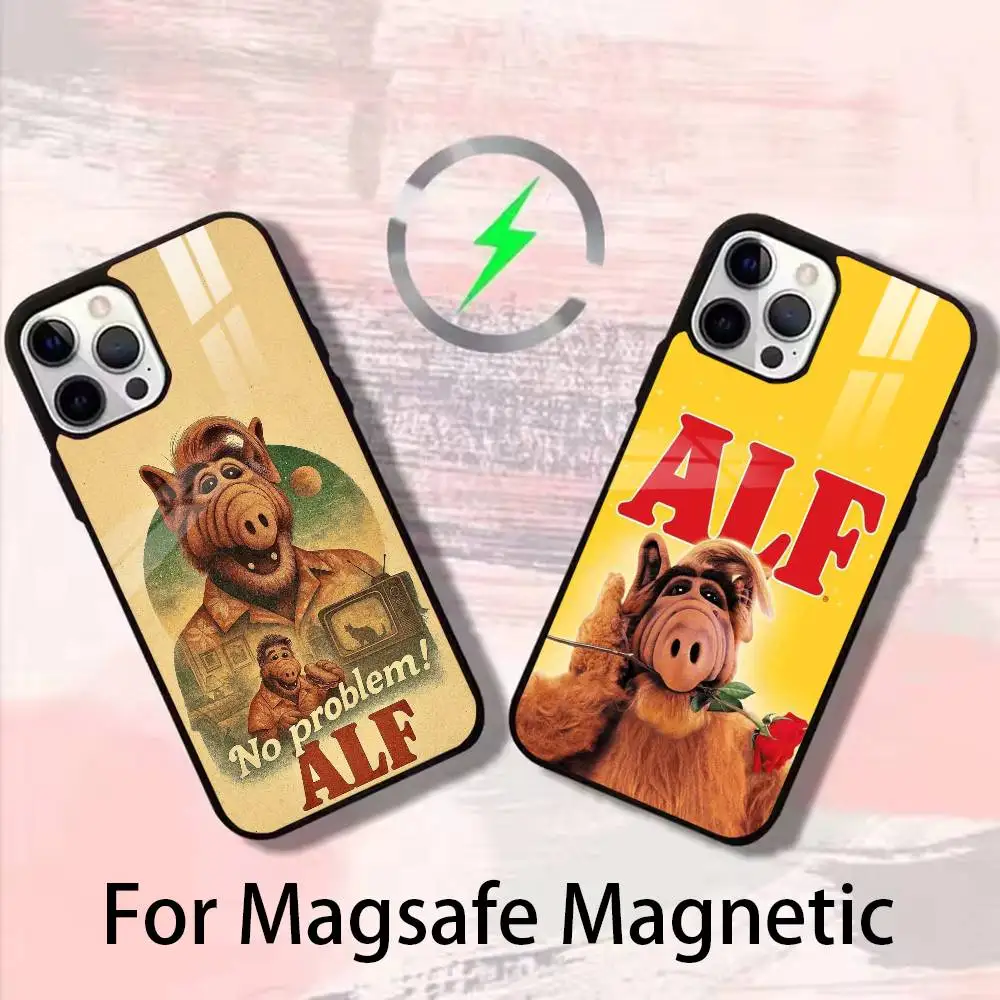 

TV Series Alf Phone Case For iPhone 17,16,15,14,13,12,Plus,Pro,Max for Magsafe Magnetic Wireless Charging