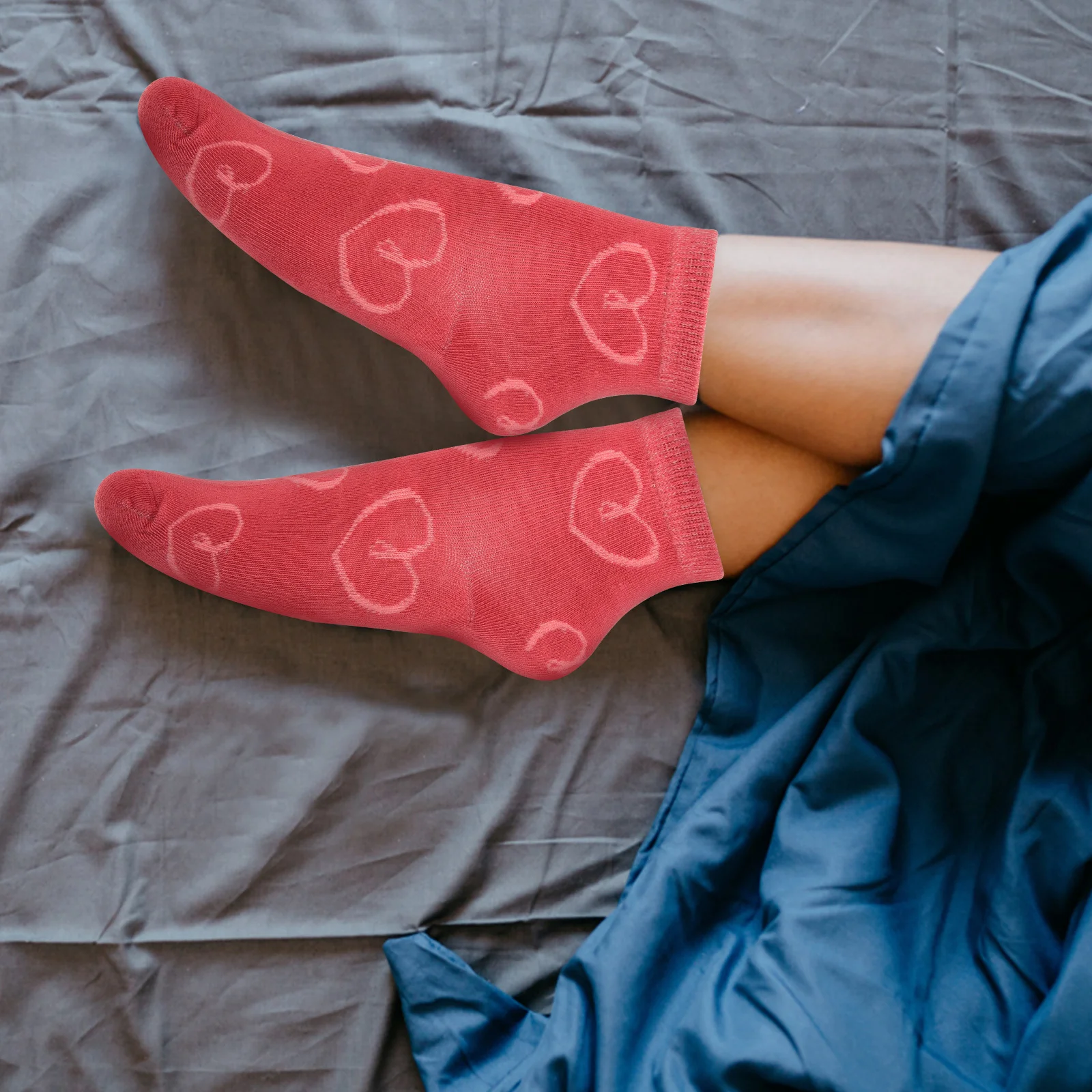 

5Pairs Girls Socks Heart Design Breathable Practical Comfortable Wearing Experience for Little Ones Kids Socks