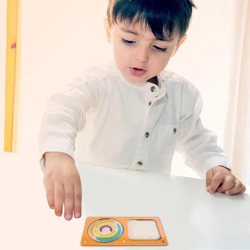 Laberinto de cuentas de madera, laberinto de Pinball, entrenamiento de coordinación mano-ojo, Aprendizaje Temprano educativo Montessori, habilidades motoras finas, juguetes para