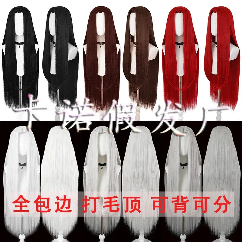 

Длинный прямой древний костюм 100 см, парик для косплея, драматическая игра, синтетические волосы, термостойкие женские волосы