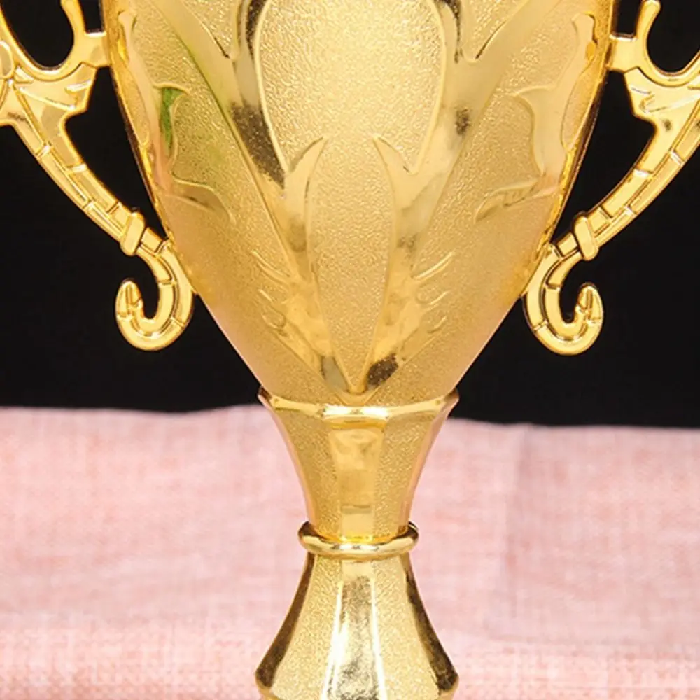 Children's Gold Trophy Awards School Rewarding Supply Competition Soccer Winner Award Trophy Toy Plastic Model Small Prize Cup