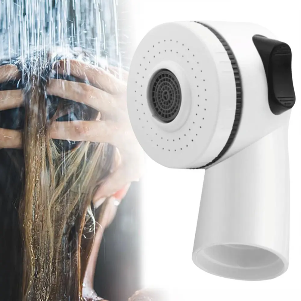 

Экономичная насадка для душа для малышей с функцией повышения давления, ручной распылитель с боковым переключателем, простая установка, мягкая струя для мытья