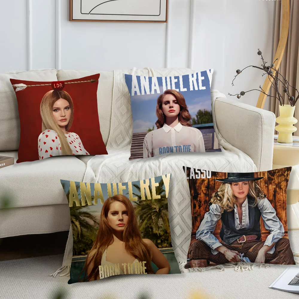 Singer Comfortable soft Pillow Case for Sofa Living Room Home office L-Lana D-Del Rey Decor and Protective Covers