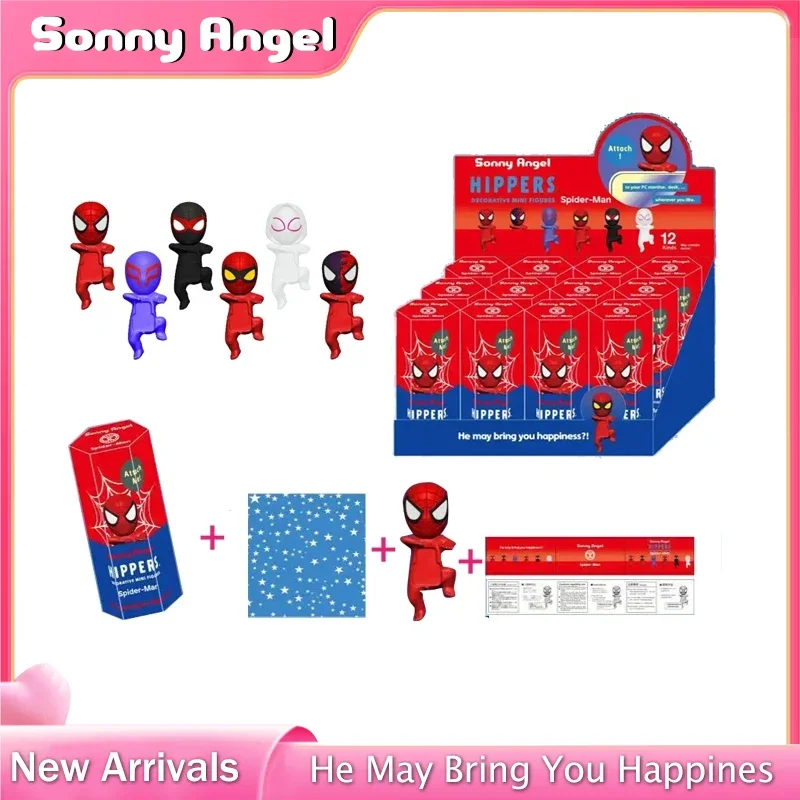 Sonny Angel Spider-Man Series Blind Box Surprise Peripheral Toys Mini Cute Anime Figures Customized Model Toy Kid Christmas Gift