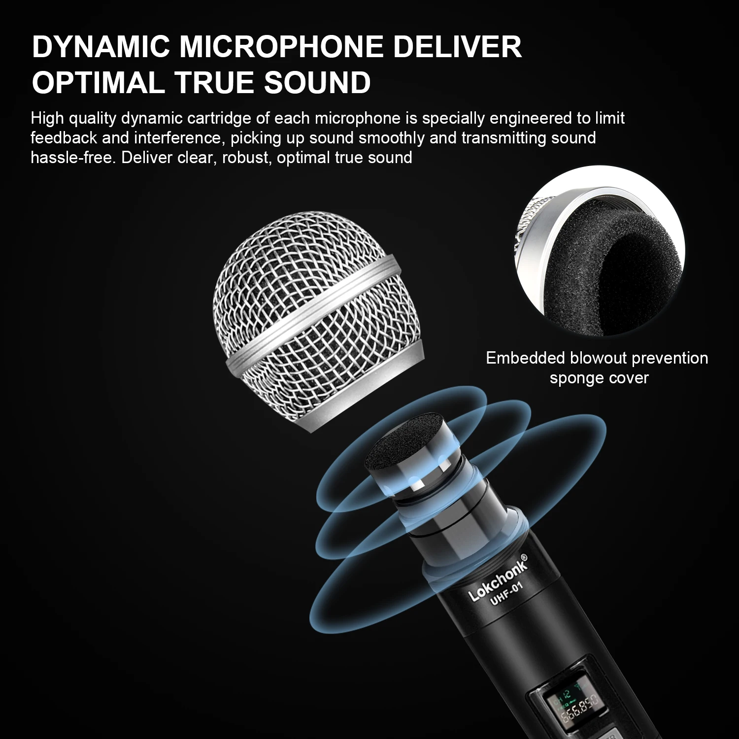 PG58 Professional Wireless Microphone 2 Channels UHF Fixed Frequency Handheld Mic Micphone For Party Karaoke Church Show Meeting