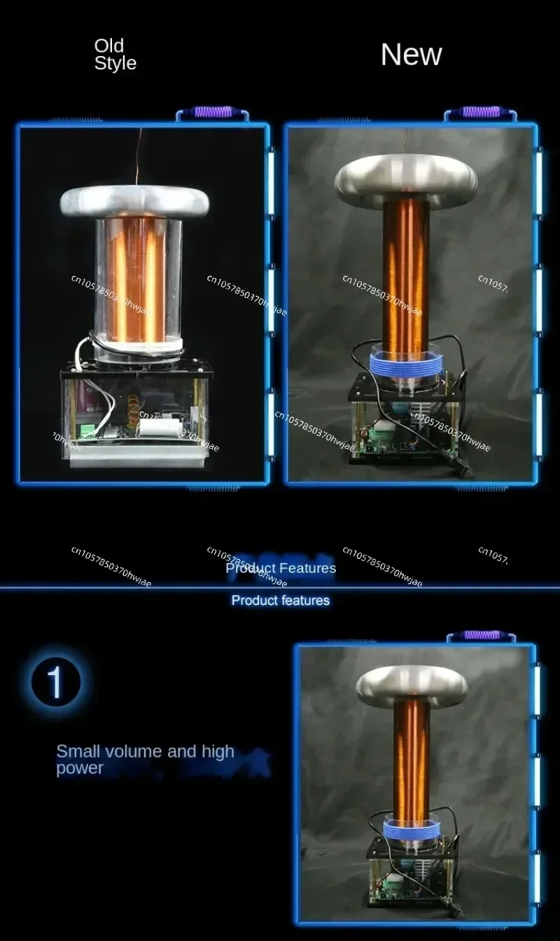 Cewka Tesli indukcyjna muzyka łukowa Cewka Tesli Zestaw do samodzielnego montażu duży produkt impulsowy wysokonapięciowy wysoka moc