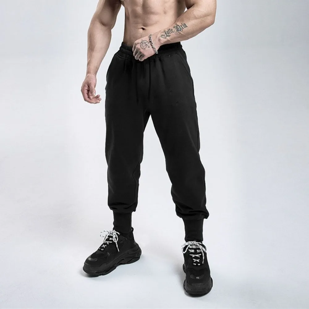 Stretch Sweatpants Men's Threaded Trousers Basketball Training Pants Invisible Open Crotch Outdoor Sex Fitness Jogging Pant