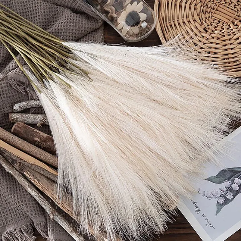 10 stücke Künstliche Reed Ins Wind Bouquet Imitation Blumen Böhmischen Hause Wohnzimmer Decor Gefälschte Reed Weihnachten Hochzeit Dekoration