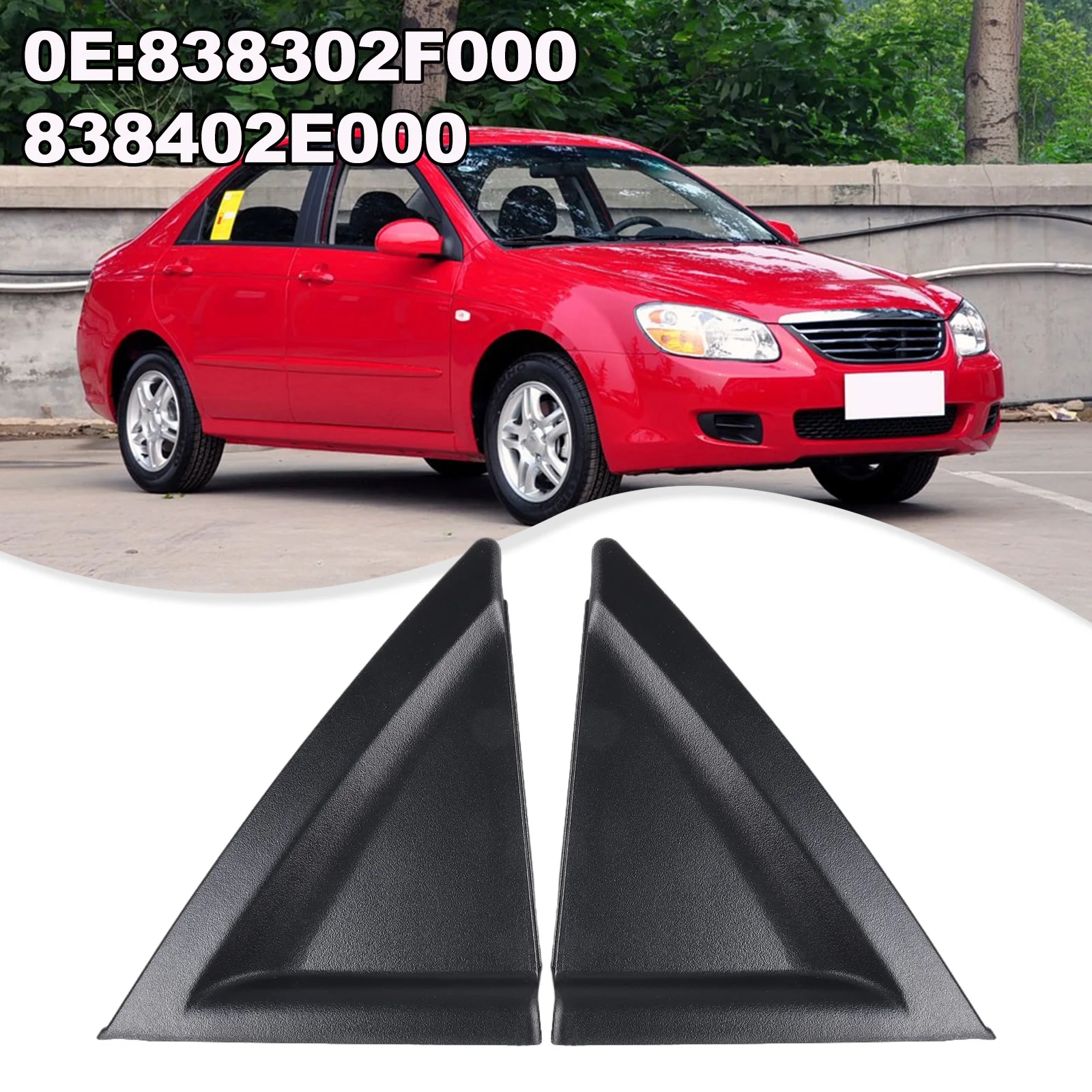 And Practical Rear Door Triangular Panels Rear Door Triangular Panels F F ABS Anti Black Direct Installation