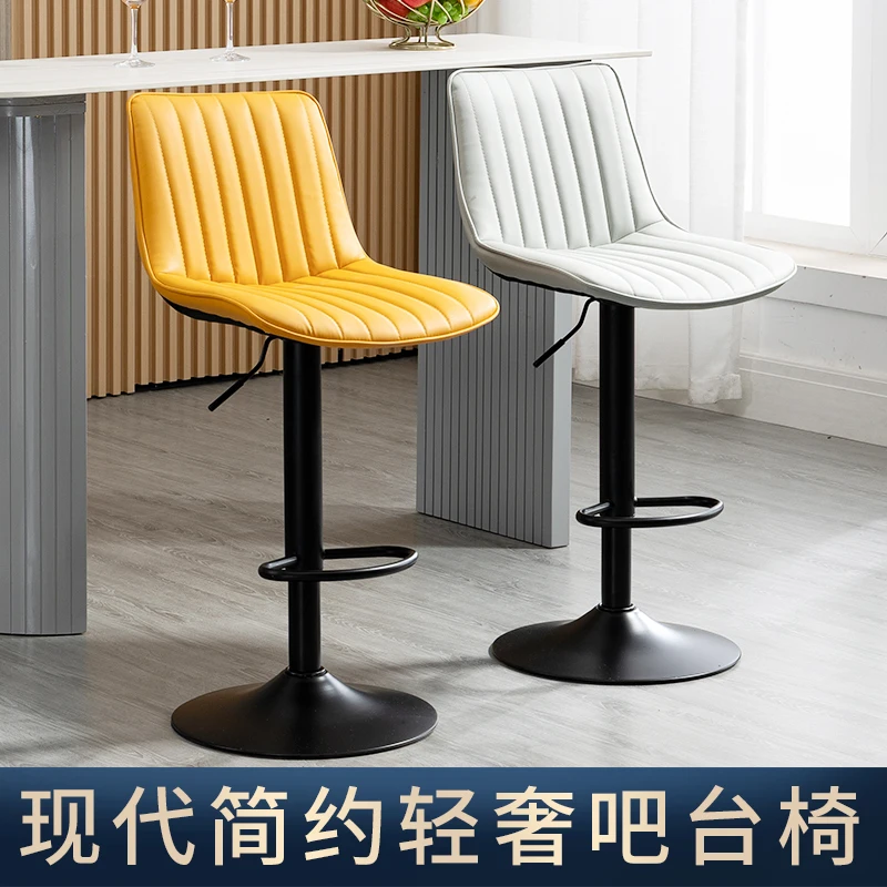 Counter Luxury Kitchen Counter Stools Nordic Manicure Swivel Gamer Bar Chair Black Industrial Modern Silla De Bar Furniture KHY