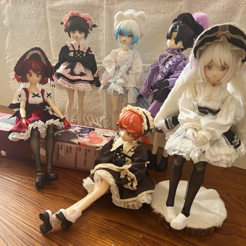 Ufdoll-caja ciega Plus para niños, figura periférica de animé móvil, muñeca de vestir coleccionable, regalos Bjd, 1/5