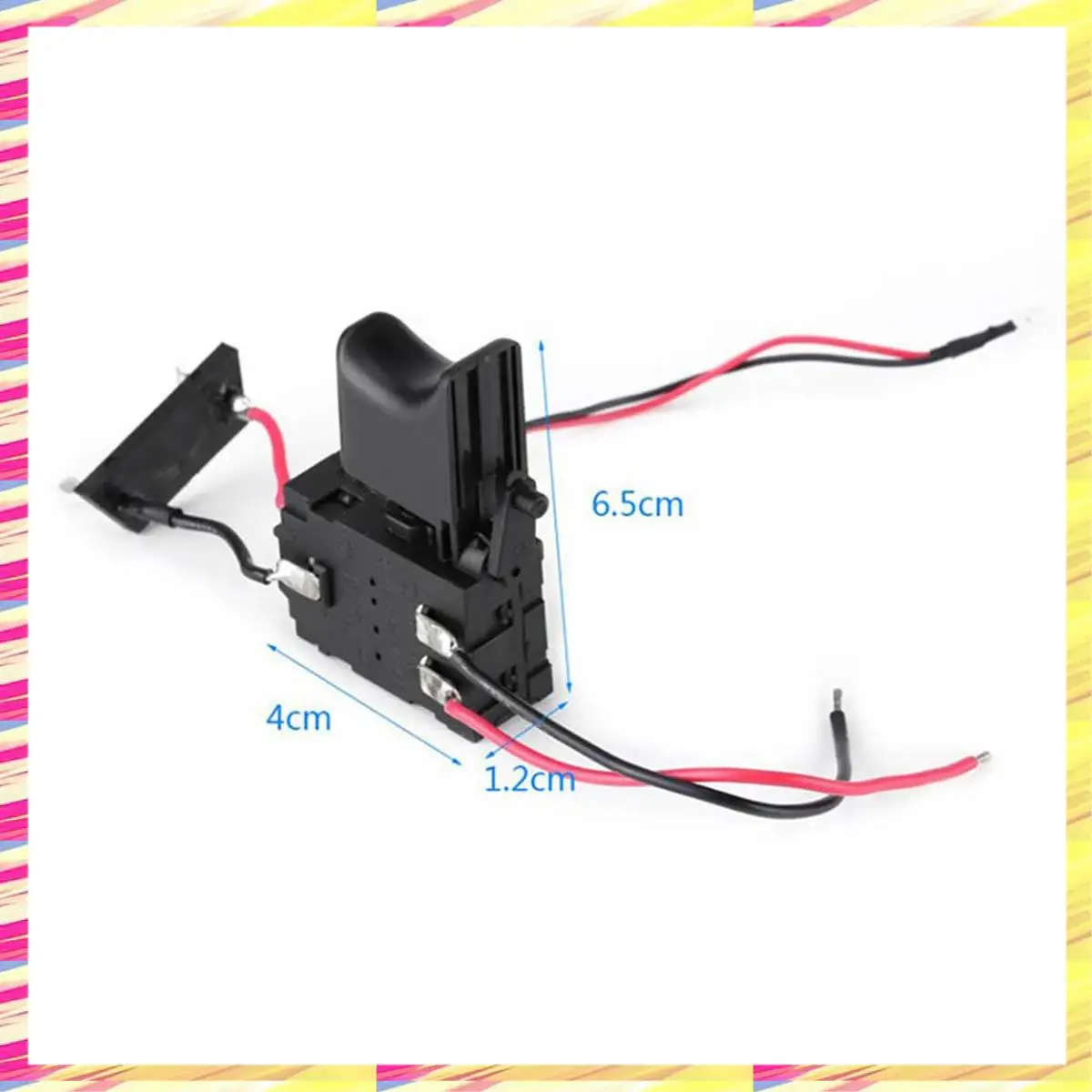 ABJJ 2 قطعة مفتاح التحكم في الحفر الكهربائي مثقاب لاسلكي الزناد التبديل زر التحكم في السرعة تيار مستمر 7.2 فولت-24 فولت 16A للأدوات الكهربائية #2
