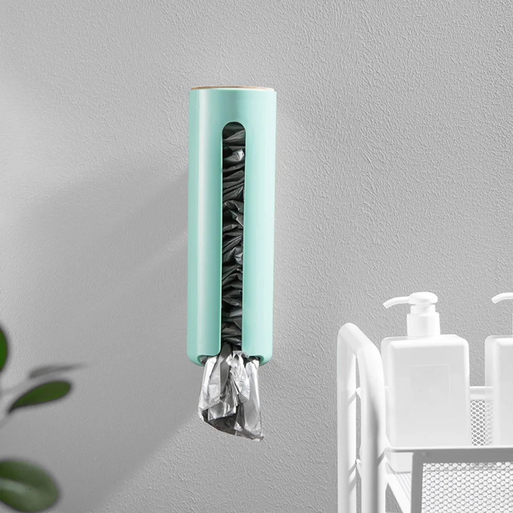 

Suction Cup Trash Bag Holder Organizer Dispenser Strong Plastic Garbage Storage Box Bathroom Home Office Use No Smell