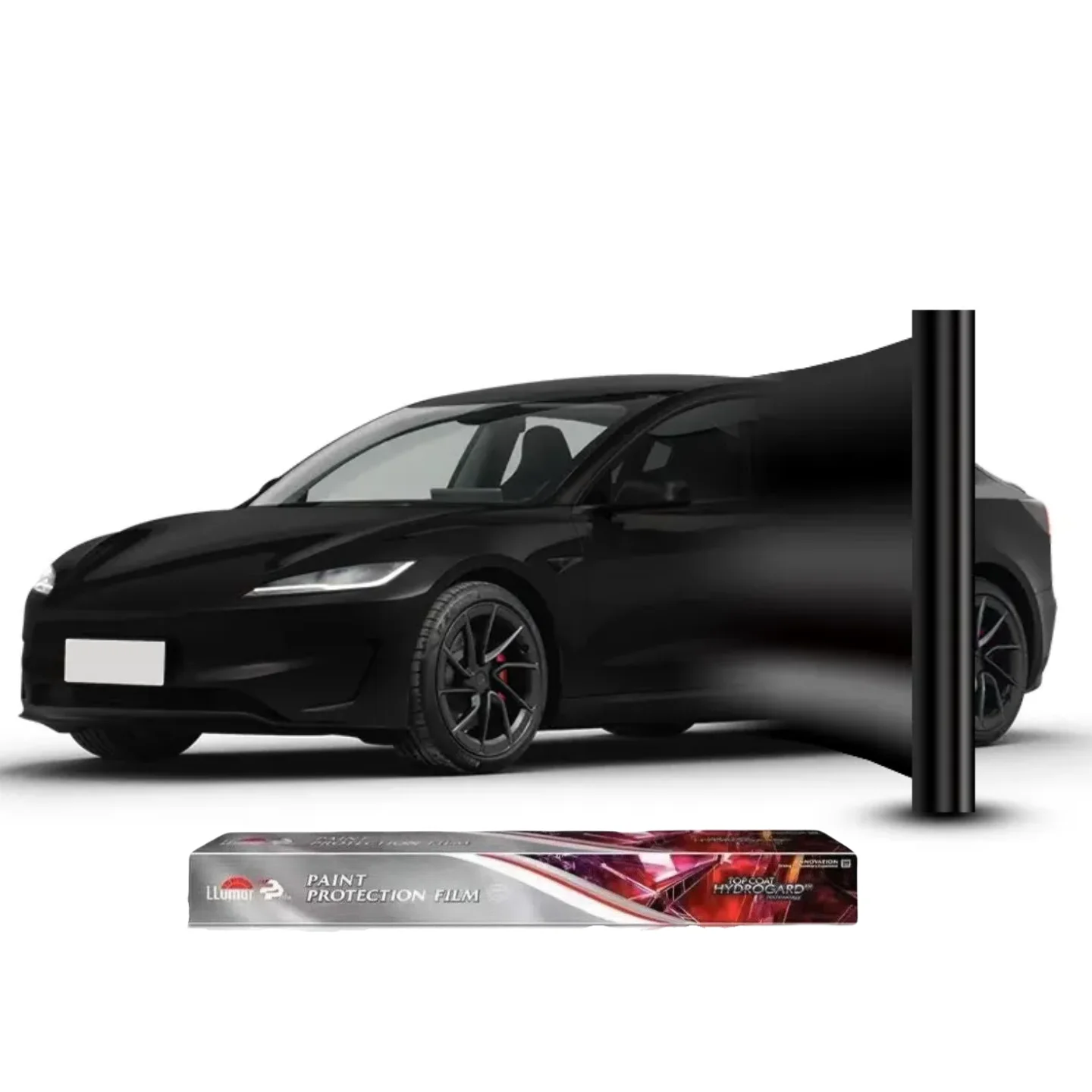 

LLumar 7.5MIL Matte Black TPU PPF Automotive Film Hydrophobic Surface Thermal Stability Tear Resistance Hassle Free Maintenance