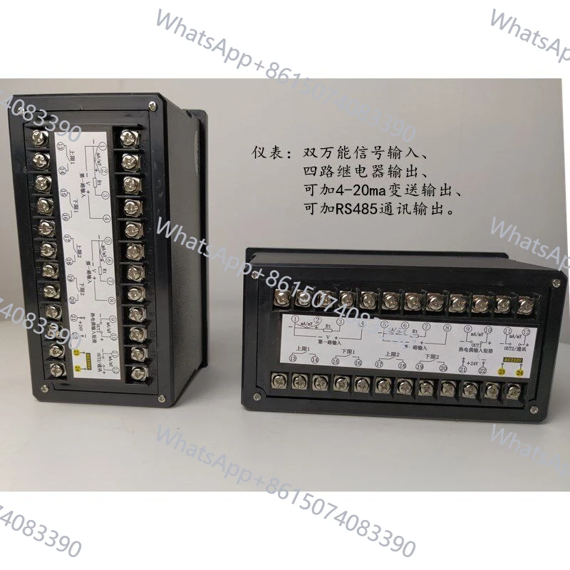 TS823 Dual Loop Double Light Column Digital Controller 4-20mA For Pressure Temperature Liquid Level Measurement