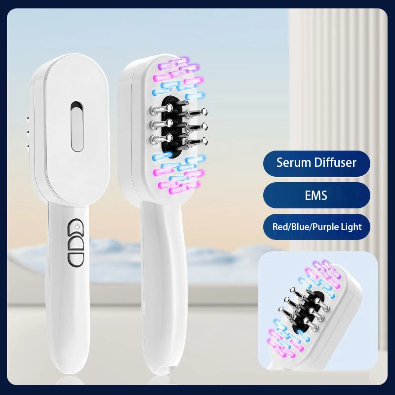 

EMS Brush Hair Comb Vibration Massage Brush For Hair Hairdressing Hairbrush Diffuser Hairstyles Combs For Hair Massager For Head