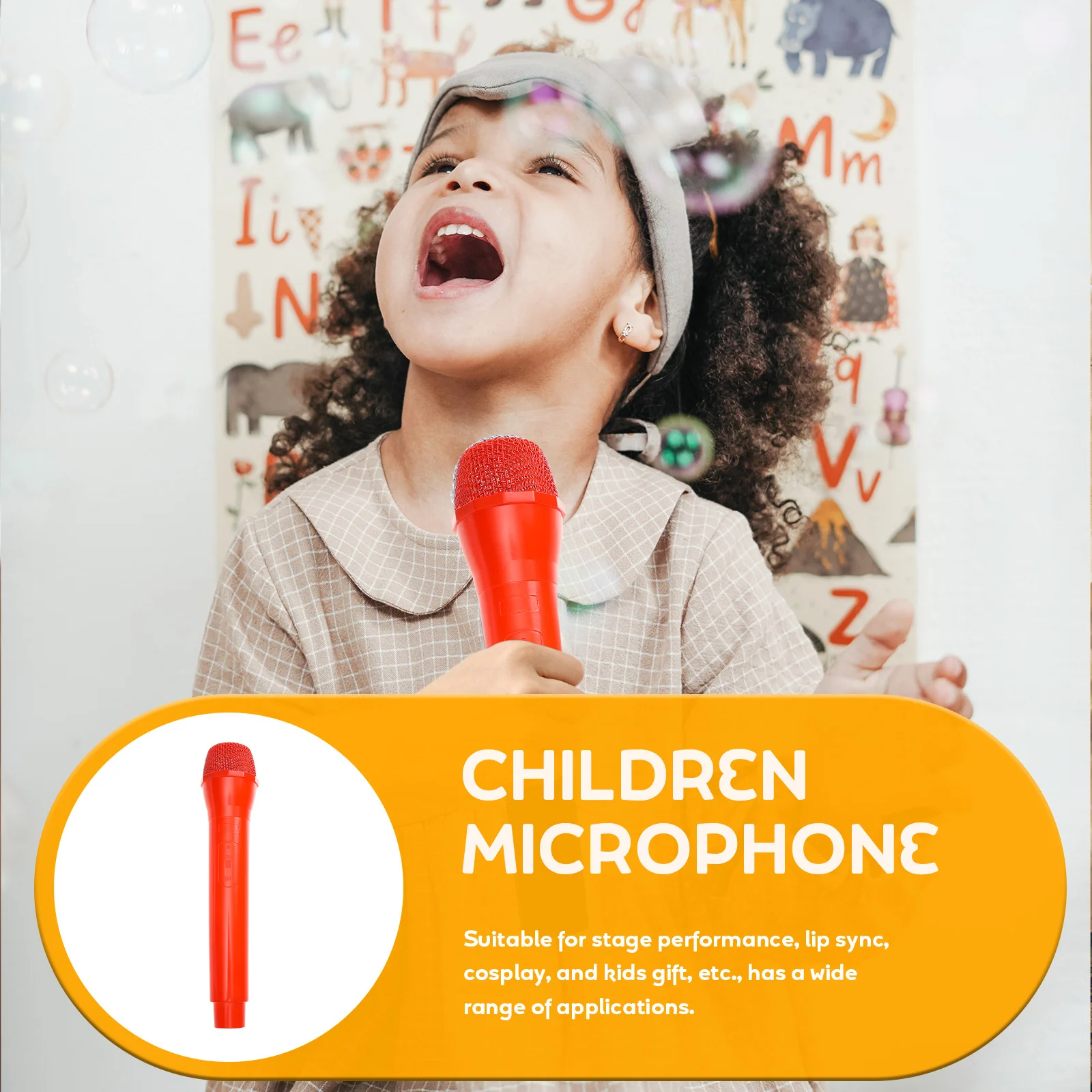 Gefälschte Mikrofon Simulation Leichte Kunststoff Kinder Pretend Singen Rede Prop Pädagogische Leistung Geburtstag Geschenk