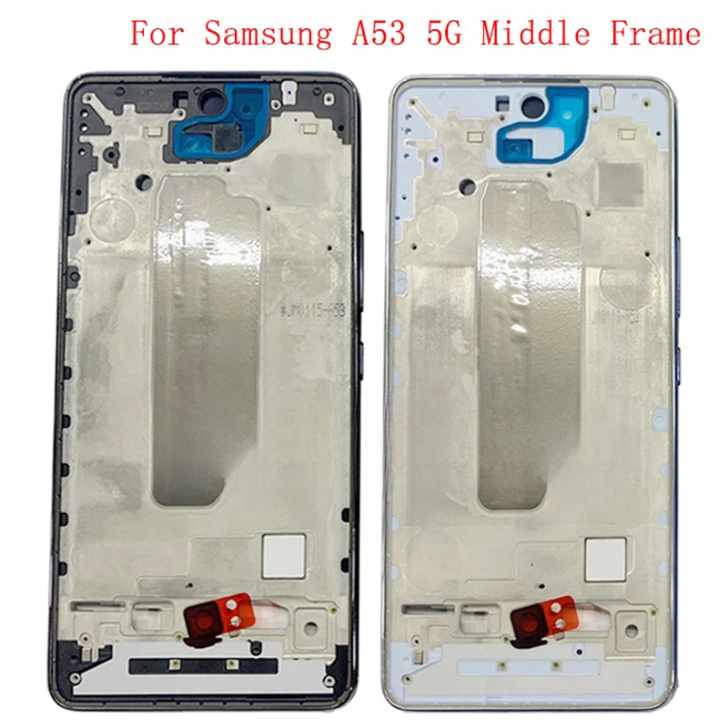 

Средняя рамка, центральная крышка корпуса для Samsung A53 5G A536, металлическая ЖК-рамка, запасные части