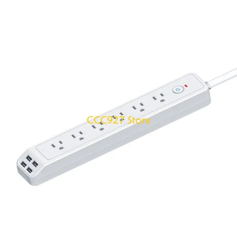 

B03F Six-Position Power Socket with 4 USB Port Flame-Retardant Overloads Proof