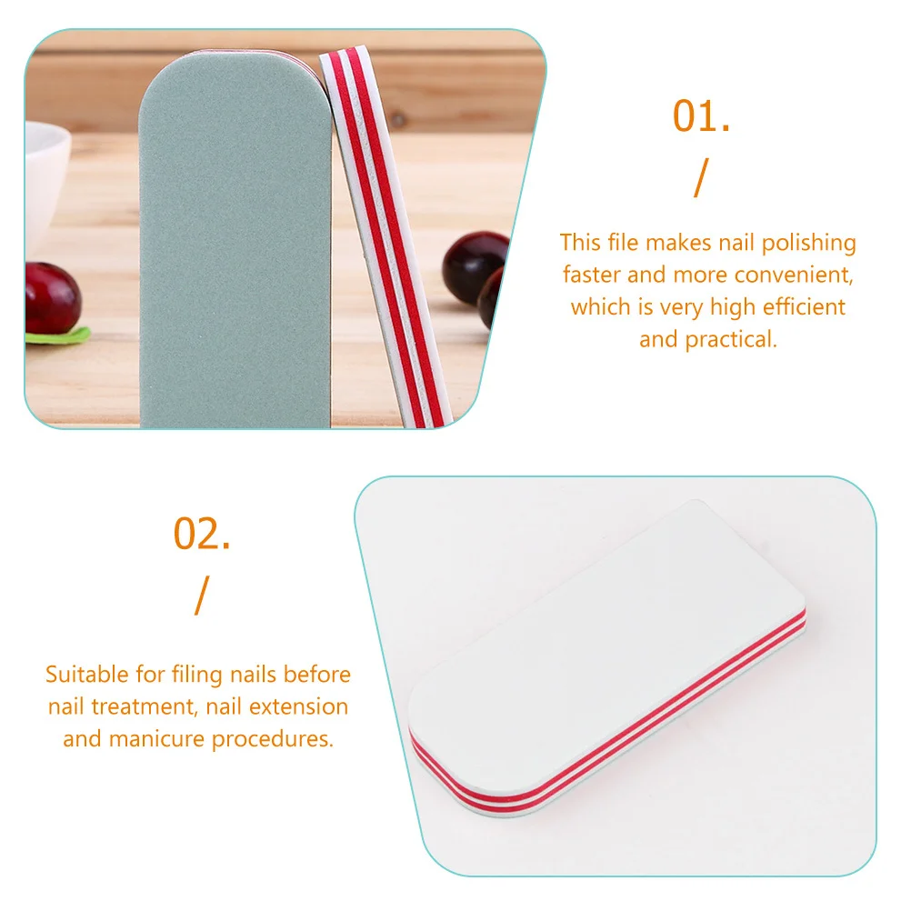 10 قطعة كتل عازلة للأظافر متعددة السطح ملف تلميع الأظافر لأدوات مانيكير الأظافر من الأكريليك الطبيعي في المنزل للاستخدام الاحترافي