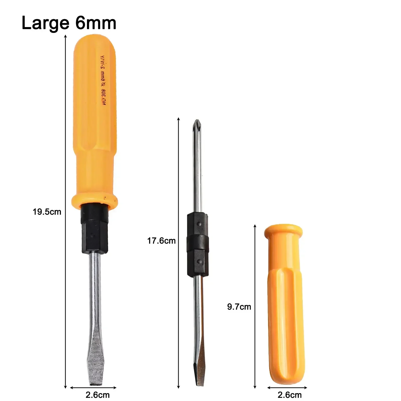 1/3pcs 3/5/6mm 2 Sides Slotted Cross Screwdrivers Double Head Portable Tools For Repair Remover Hand Tools Accessories