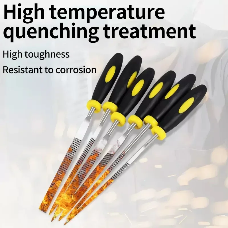 Small Steel Needle File Mini Rasp Files Set Woodworking Sanding Shaping Carving Polishing Hard Wood Cork Metal Tools For Hand