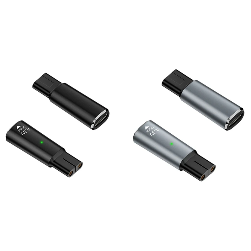 

5 Pack 4.3V/8V/15V Type-C Charger Adapter USB-C Charging Converter For Norelco Oneblade Series Electric Shaver B
