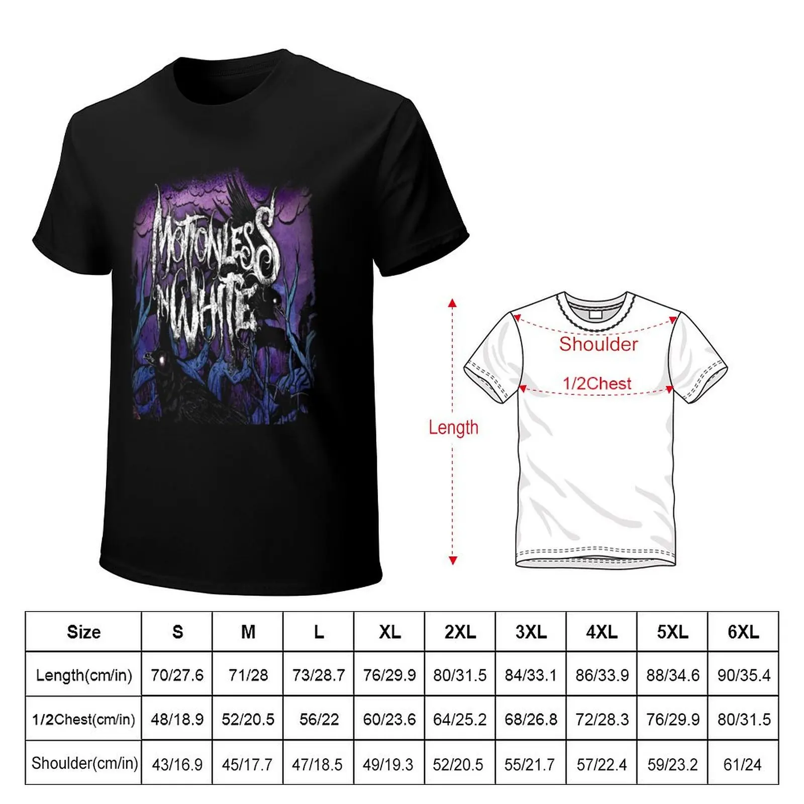 Creatures Motionless Music Band Gift Men T-Shirt Plus Size Summer Casual T-Shirt