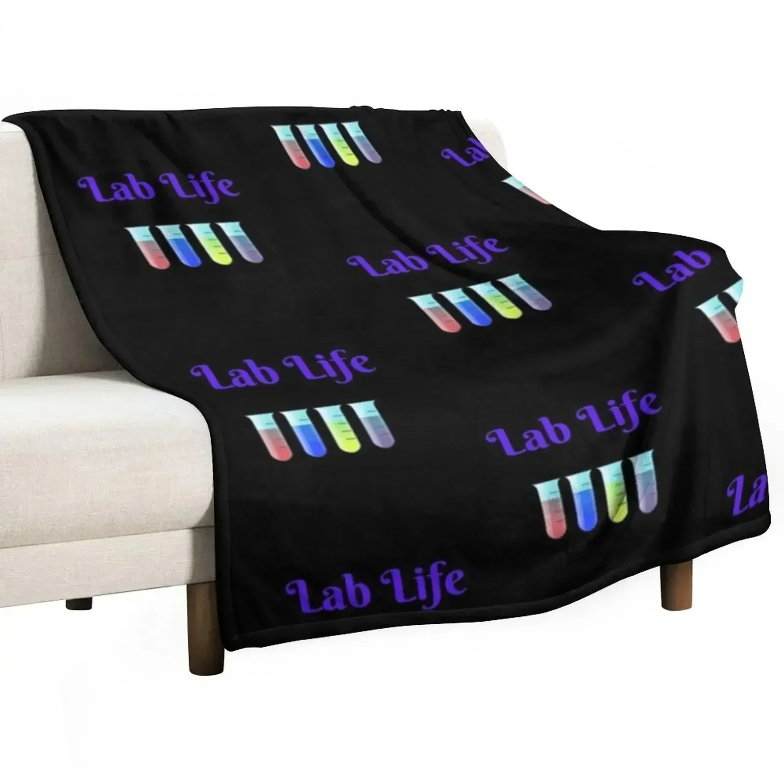 

New Lab Life Throw Blanket Plush Shaggy Blankets