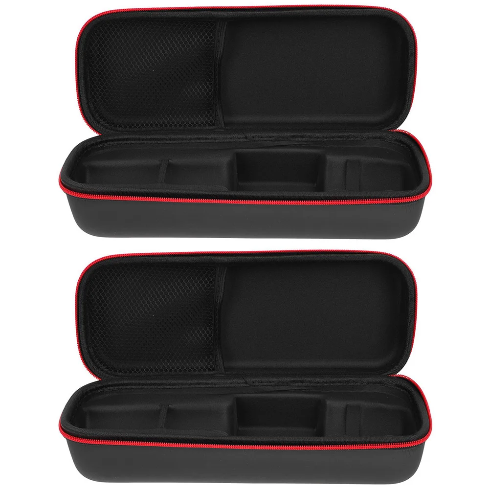

2pcs Microphone Shockproof Protective Bag Zipper Mic Pouch Travel Portable Carry Case Mesh Pocket Storage Cables Accessories
