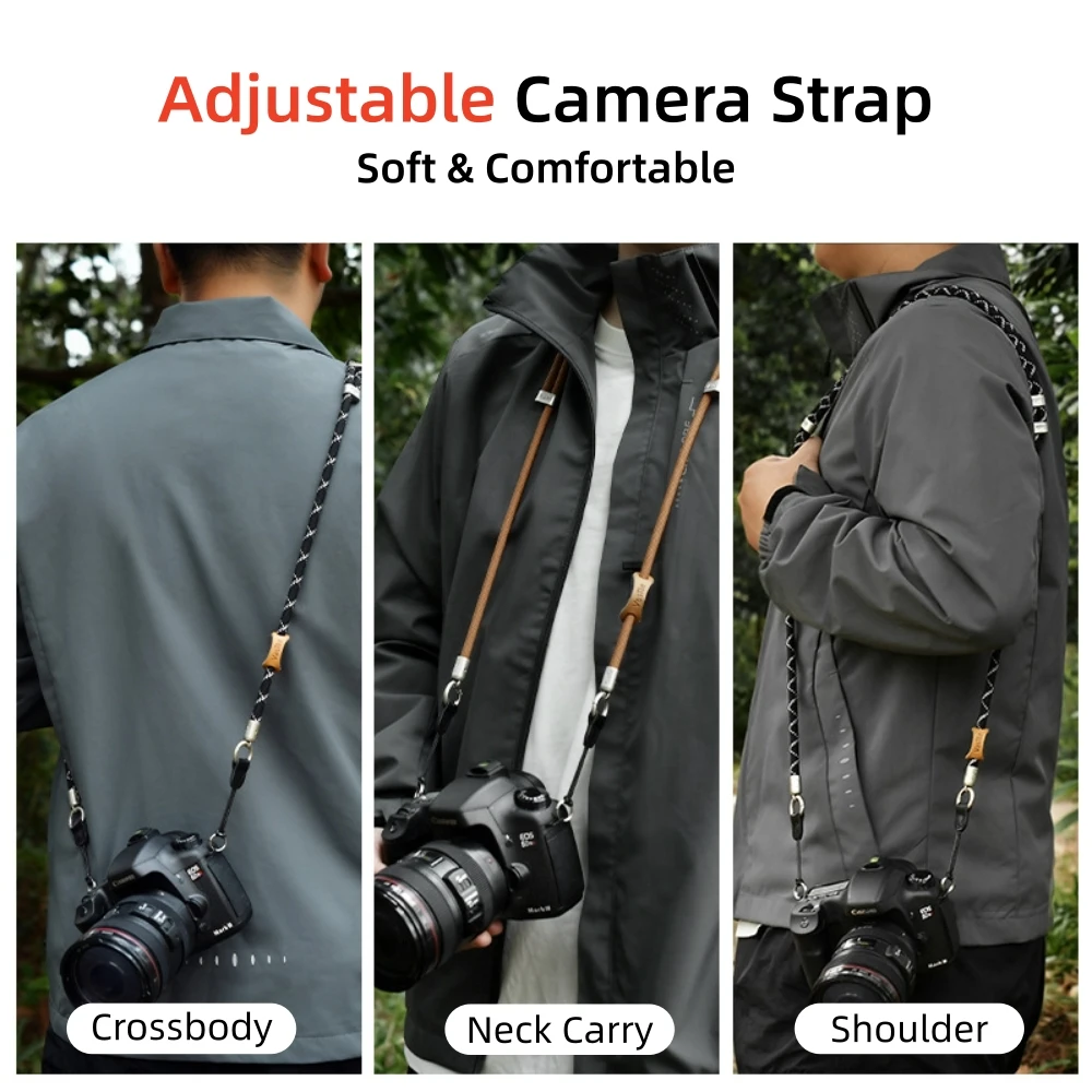 New Adjustable Camera Quick Release Shoulder Strap Neck Sling for Canon Nikon Z30 Sony Fuji X100V Leica Mirrorless Accessories