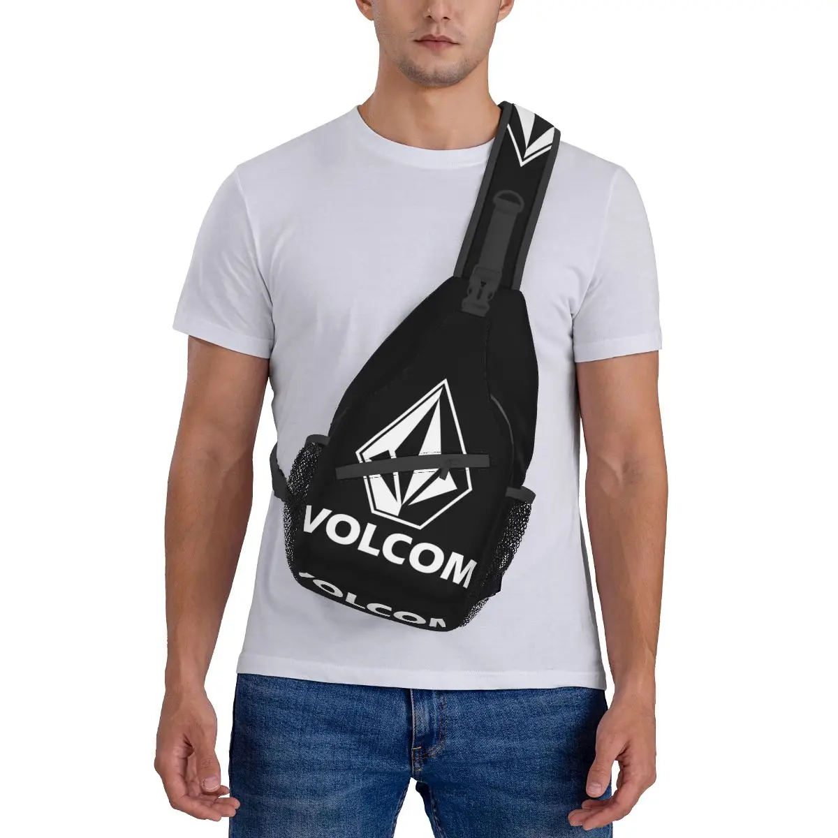 Лучший белый рюкзак на слинге Volcom, сумка на ремне, походная дорожная нагрудная сумка, рюкзак, мужской модный рюкзак через плечо, сумка на плечо