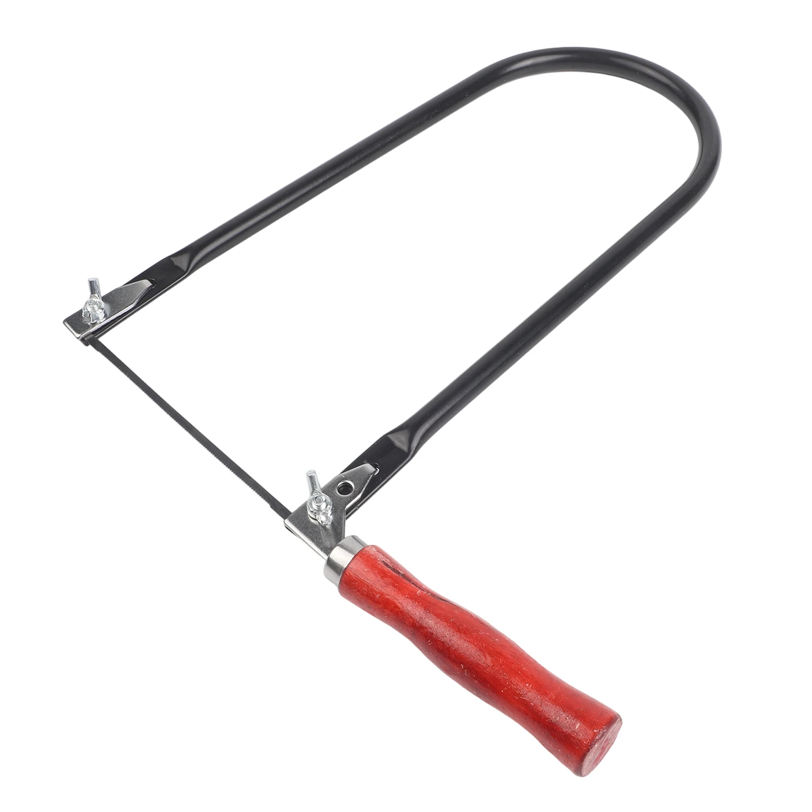 260mm U Shaped Hand Saw with 8 Replaceable Blades Wood Handle for Cutting Wood Plastic and Thin Metal Materials
