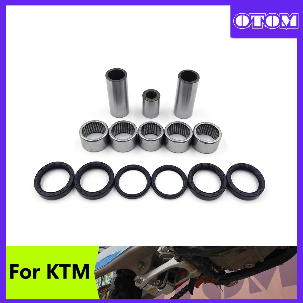 OTOM Motocross Triangle Lever Maintenance Kit Parts Bearing Oil Seal Bushing For KTM SXF XCF HUSQVARNA FE FC FX TX FS 250 350