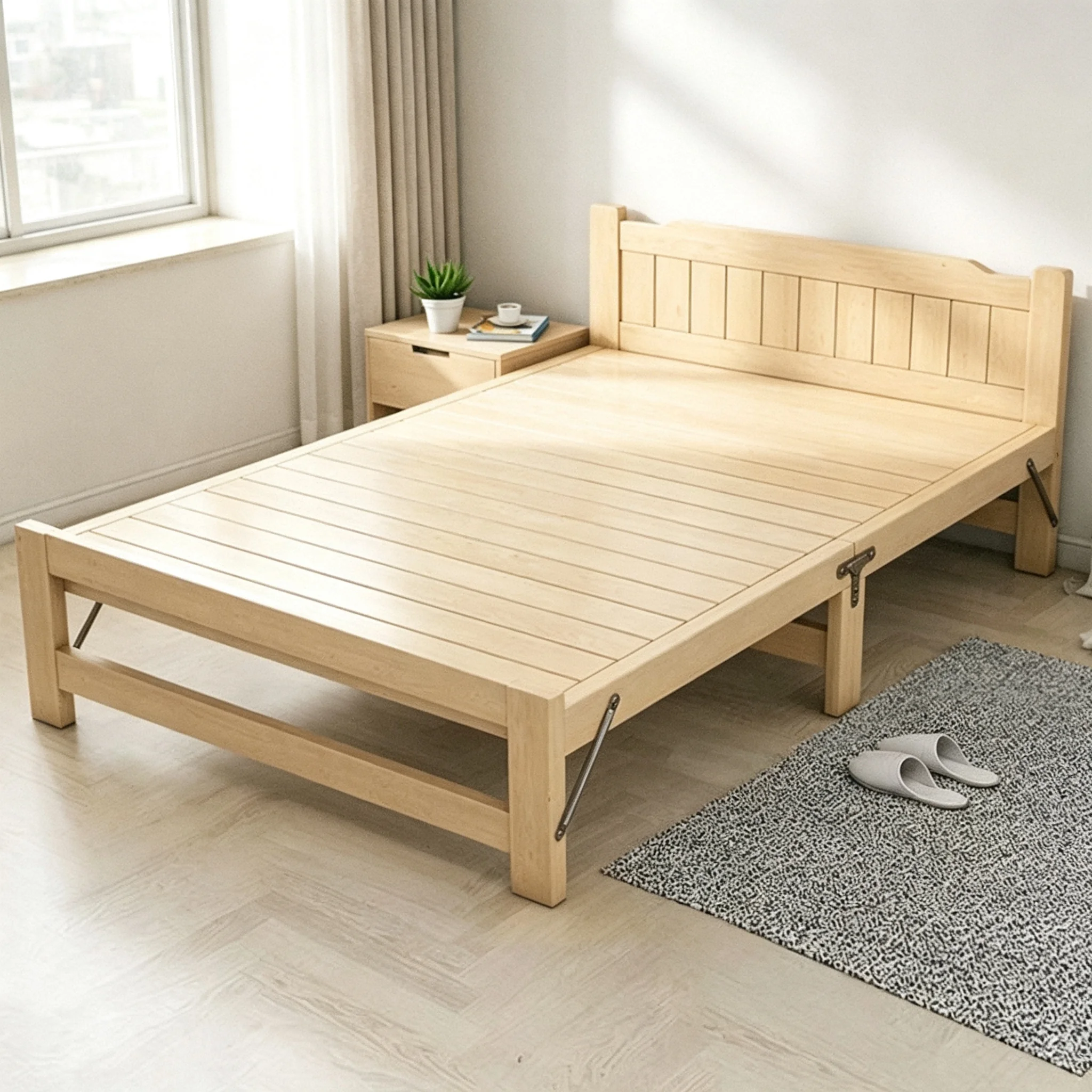 AOLIVIYA Portable Folding Cot Sleeper Daybed Recliner Sofa Lounger Ottoman Couch Single Bed