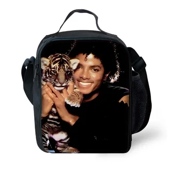 Michael Jackson Kind Geïsoleerde Grote Capaciteit Tas Voor Jongen En Meisje Student Outdoor Picknick Hervat Thermisch Koeler Lunchbox