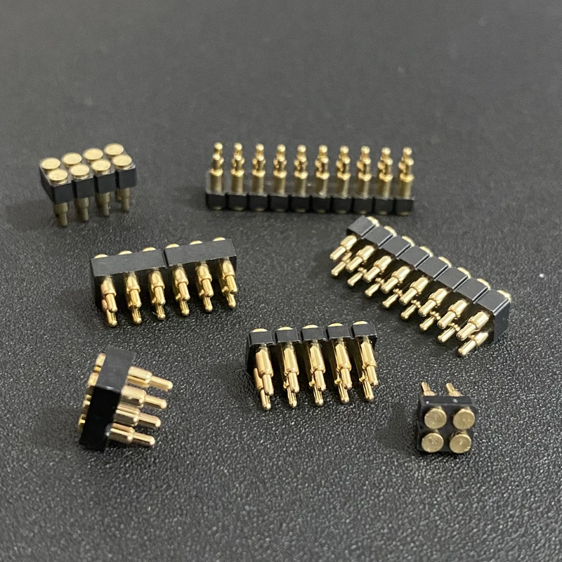 1 Stück Federbelasteter Pogo-Pin-Steckverbinder 4/6/8/10/12/14/16/20 Pin Doppelreihig Oberflächenmontage SMT & DIP, Höhe 7,0 mm, Rastermaß 2,54 mm – Detail 5