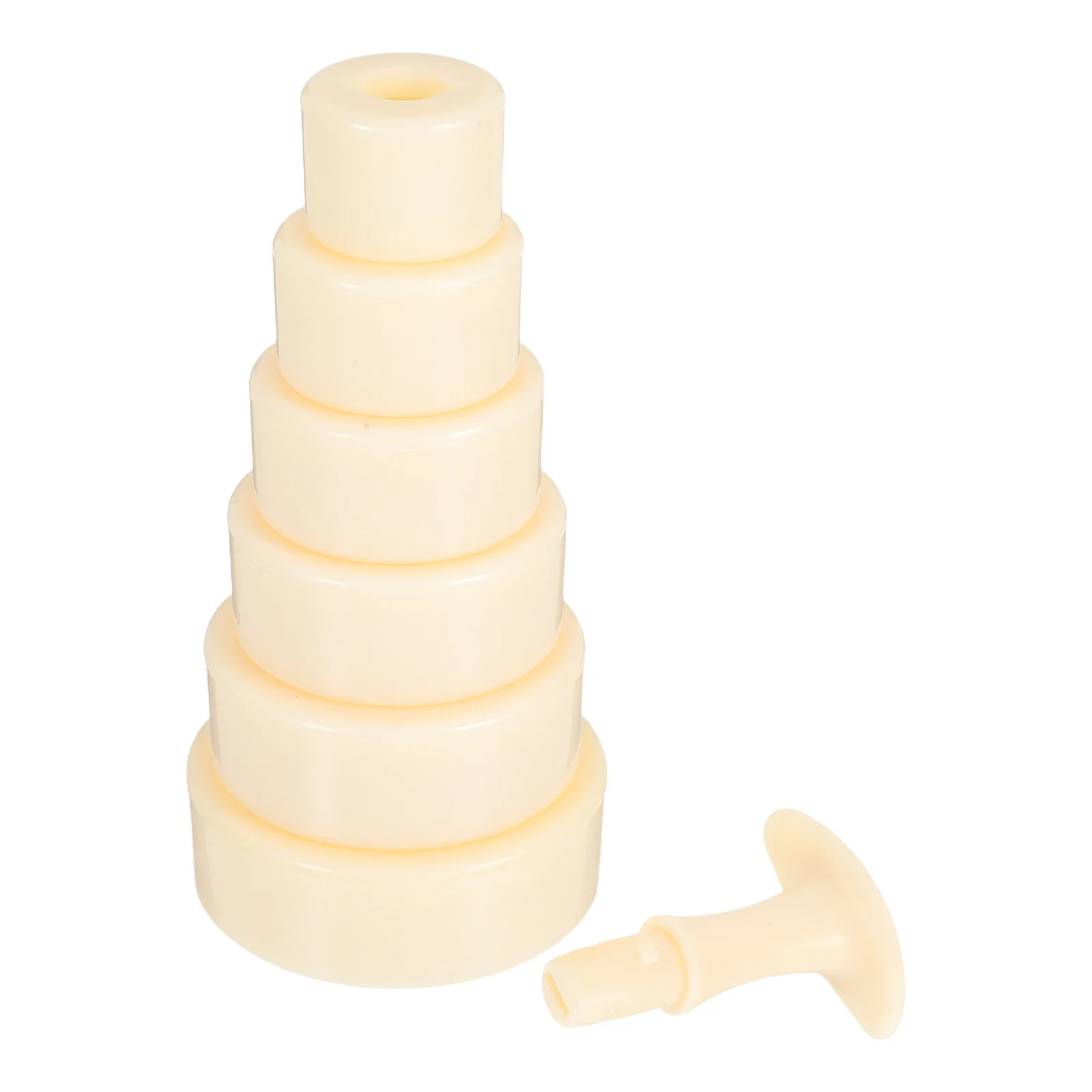 1 Set Silikon-Törtchenform mit Griff, abnehmbarer Boden, Mini-Törtchenformer, Teigpresse, Backwerkzeug für französische Eiertörtchen, Käsekuchen