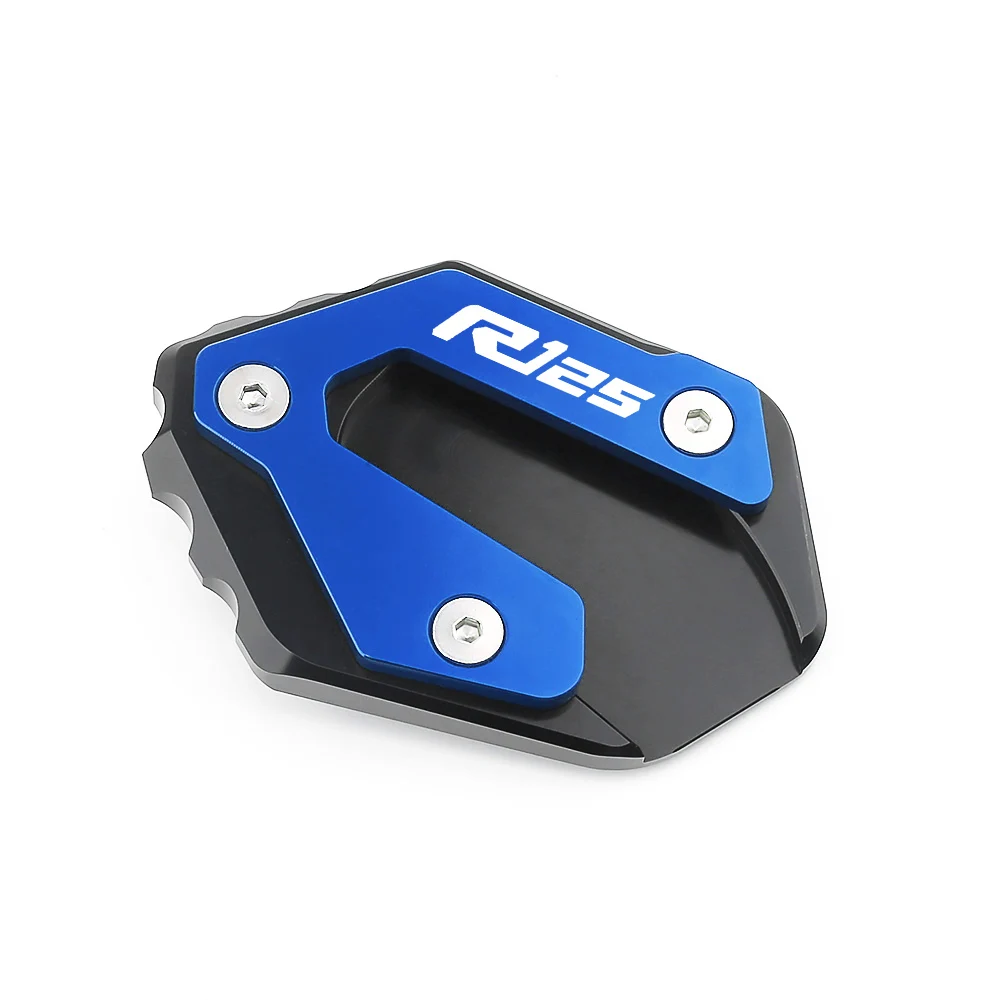 For Yamaha YZF R125 Yzfr125 CNC Aluminum Foot Side Stand Kickstand Enlarger Tire Valve Stem Cover Motorcycle Accessories