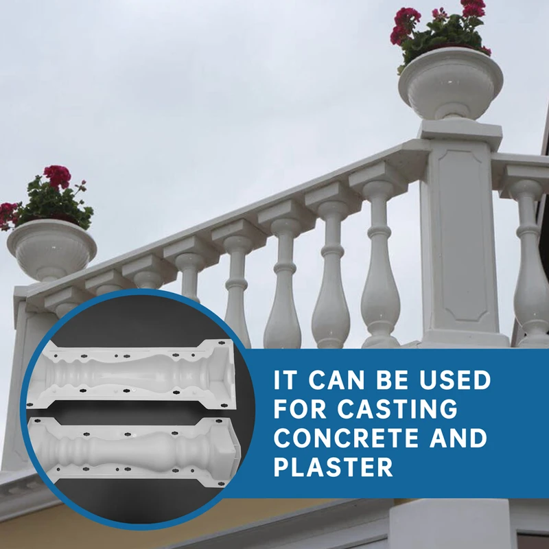 Roman Column Mold Balcony Garden Pool Fence Cement Railing Plaster Concrete Mold Column Mold Guardrail Building-AT35