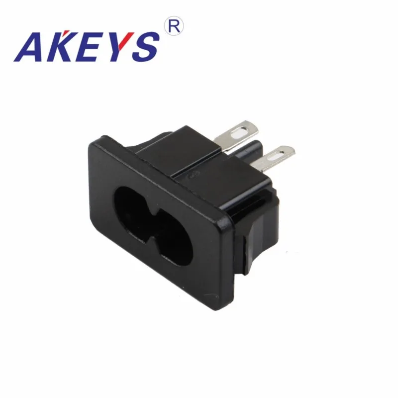 10 PCS AC-026 Plum seat Side plug 90 degree socket AC power socket switch