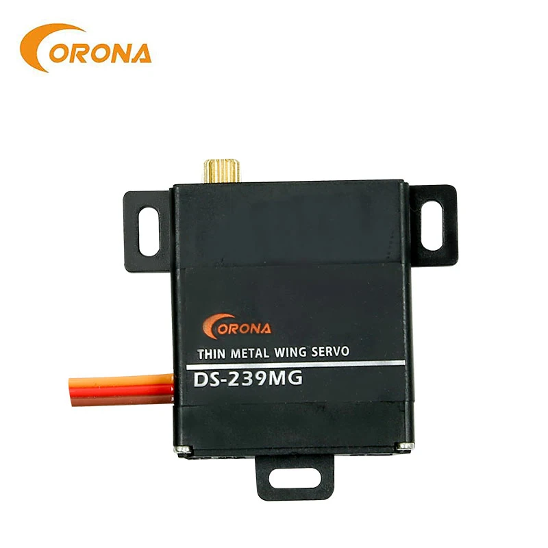 Corona DS-239MG DS239MG Digital Servo Motor Slim Wing Metal Gear  4.6kg/0.15sec/22g for RC Glider Fixed-Wing Plane Robot