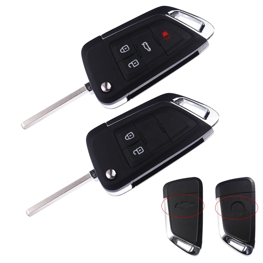 New Knife Type 2/3/4/5 Buttons Remote Modified Flip Folding Car Key Shell For Chevrolet Cruze Aveo For Opel Astra Insignia Mokka