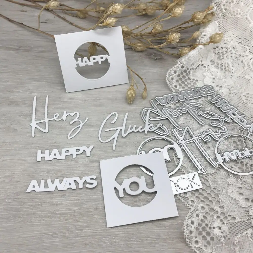 

1pcs metal cutting dies cut die mold words decoration Scrapbook paper craft blade punch stencils dies