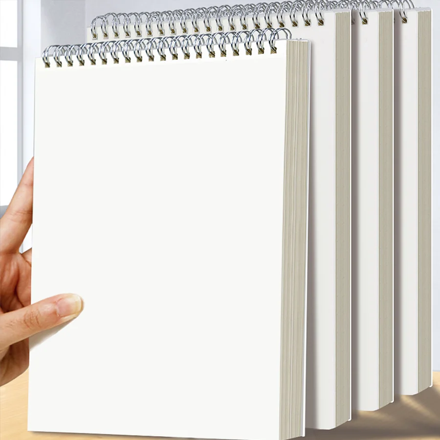 Hot selling blank spiral coil notebook, meeting minutes, schedule planning, DIY design, sketching and painting