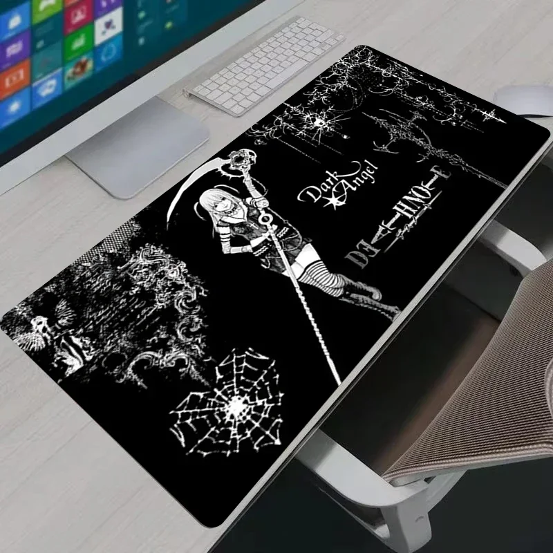 CIFBUY Death Note Manga Desk Mat, Black White Comic Panel Mouse Pad, Non Slip Rubber Base for Anime Gaming Table