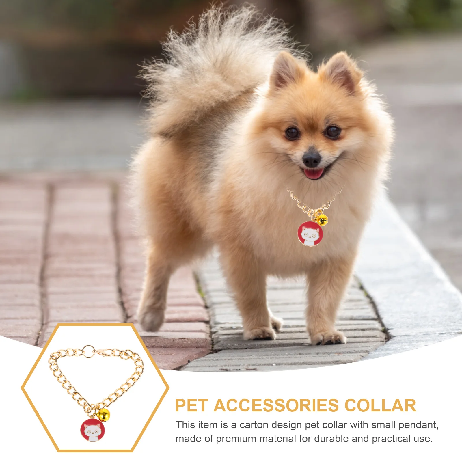 

Premium Pet Cat Collar Carton Style Decorative Pendant Comfortable Fit for Puppy Kitten Festive Jewelry Small Pet Accessory Cute